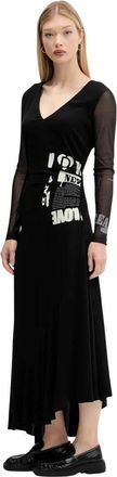 Desigual Posinew Maxi Jurk - Dames - Maxi kleedjes - Zwart - S - Kleedjes