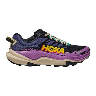 Hoka One One Hoka Torrent 4 Textile Synthetic Womens Running Trainers - Mountain Iris Oatmeal - Size:UK 5.5