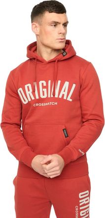 Crosshatch Heren Kensby Hoodie (Rood)