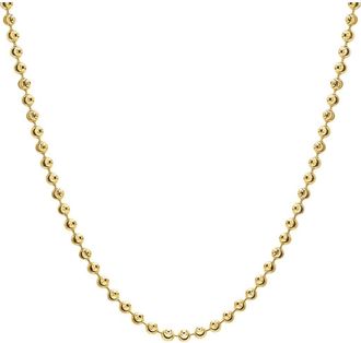 The M Jewelers NY Mens Moon Cut Ball Chain in Gold at Nordstrom