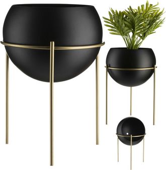 OEM Expositor De Flores De Pie 25 Cm Dorado Negro Loft