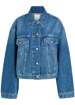 Acne Studios Darted Denim Jacket - Mid Blu - 34 (UK6 / XS)
