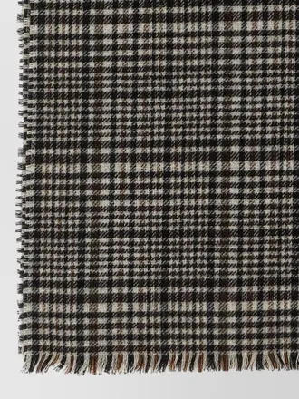 Brunello Cucinelli prince of wales cashmere scarf