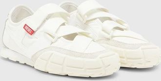 Diesel S-Pagodha-Tongue-free strap sneakers in ripstop - Sneakers - Woman - White