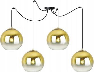 OEM L&aacute;mpara Colgante, L&aacute;mpara De Techo, Pantalla Dorada, 20 Cm