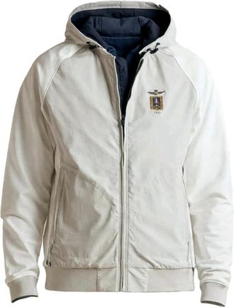 Aeronautica Af 0519Uct 04291 Hybride Jas met Afneembare Capuchon - Heren - Winterjassen - Wit - 2XL - Katoen - Jassen