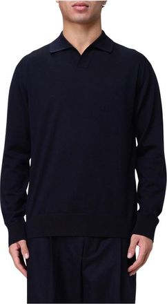 Paolo Pecora Jersey de cuello redondo - Tops - Hombre - Azul - 2XL