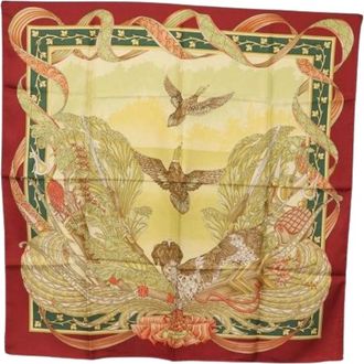 Ferragamo Pre-owned Silk Scarf - Dames - Vintage Accessoires - Veelkleurig - ONE Size - Vintage