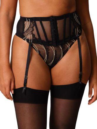Gossard Womens VIP Etoile Waist Cincher - Black Polyamide - Size X-Large