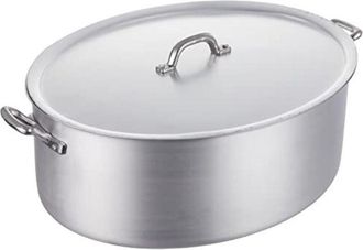 Pentole Agnelli Casseruola Ovale C/Coperchio Cm 36 Family Agnelli