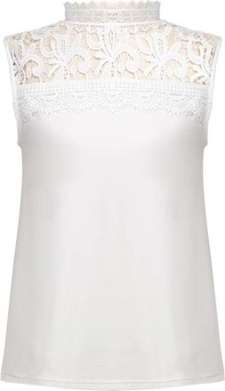 Joseph Ribkoff Top 262073 - Dames - Tops zonder mouwen - Wit - S - Tops