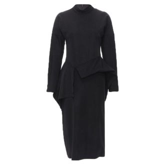 Comme Des Gar&ccedil;ons Comme Des Garcons mock neck peplum midi dress