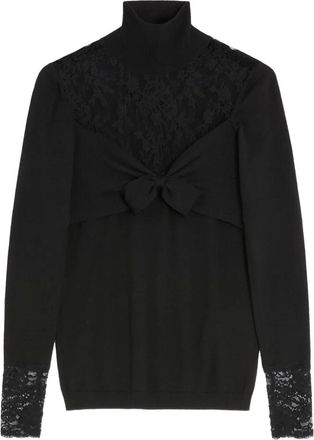 Valentino Garavani Tanktop met kant - Zwart