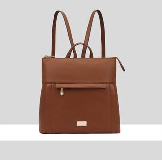 Paul Costelloe Womens Otava Leather Backpack - Brown - One Size