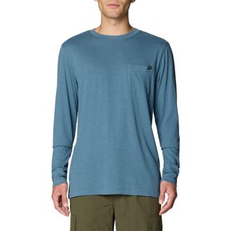 Mountain Hardwear On Edge Organic Cotton & Hemp Long Sleeve T-Shirt in Adriatic Blue at Nordstrom, Size Xx-Large
