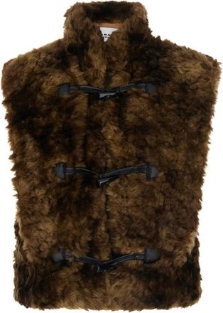 Isabel Marant Jocya Jacket - Dames - Bodywarmers - Bruin - XS - Jassen