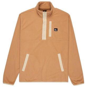 Quiksilver No Destination Half Snap Fleecepullover f&uuml;r Herren | beige