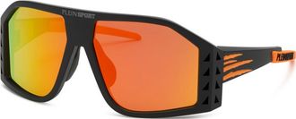 Plein Sport Mens SSP002 61 61U28A Sunglasses - Black - One Size