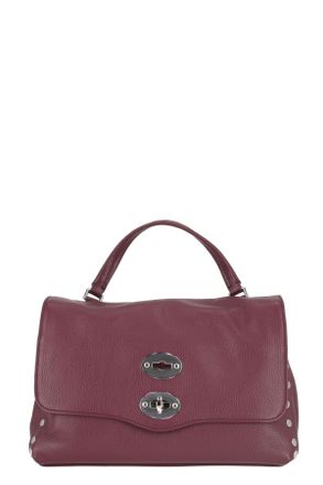 Zanellato Maroon Textured Leather Handbag
