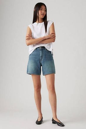 Levi's Shorts Lino+ Denim High Rise Baggy - Mujer - 27 - Azul / Stop Flaxing Short