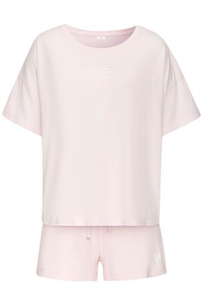 s.Oliver Shorty S.OLIVER, Damen, Gr. 32/34, rosa (hellrosa), Single Jersey, Obermaterial: 50% Baumwolle, 50% Viskose, l&auml;ssig geschnitten kurz, Rundhals, angesc