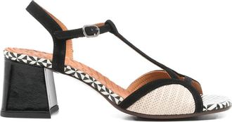 Chie Mihara Lipika T-strap Patterned Sandals
