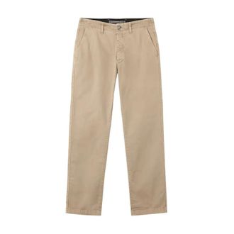 Stone Island Chinos, male, Beige, W29, Relaxed-fit Chino Trousers with Elasticated Waistband