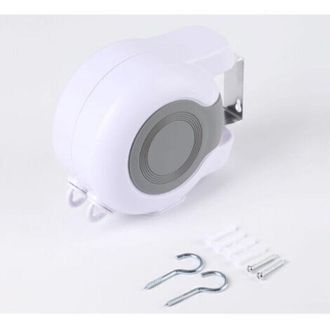 OEM Tendedero De Ropa Mural Retr&aacute;ctil, Blanco, Tendedero De 26 M, Acero Galvanizado, F&aacute;cil Montaje, Ahorra Espacio - Ulisem