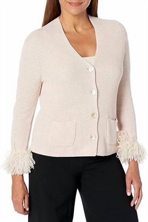 Nic+Zoe Nightfall Cardigan In Light Blush
