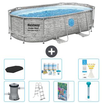 Bestway Piscina Bestway Power Steel Oval - 427x250x100 Cm - 8-piezas S574