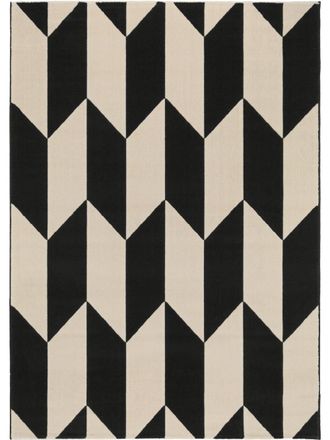 benuta Alfombra blanco y negro 80x150