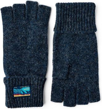 Hestra Raggwool Half Finger Handschuhe - Unisex | blau