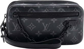 Louis Vuitton Pochette Volga Monogram Eclipse Canvas (Authentic Pre-Loved)