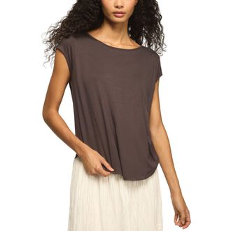 Lucky Brand Sandwash Strappy Back T-Shirt in Raven at Nordstrom, Size X-Large