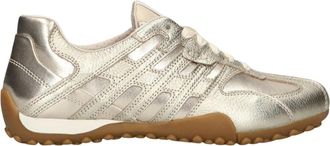 Geox D Snake Original - Dames - Sneakers - Geel - 38 EU - Leer - Schoenen