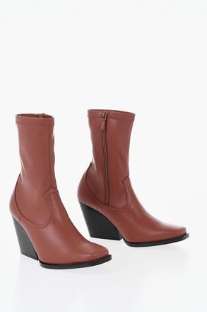Stella McCartney Stivaletti Texani COWBOY in Eco-Pelle 10cm Stella McCartney