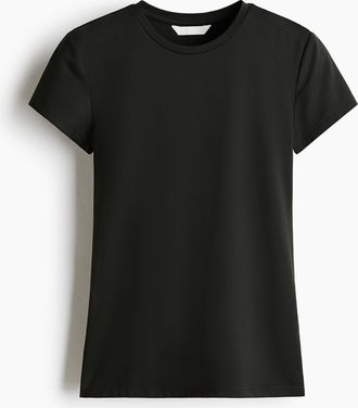 H&M Figurbetontes T-Shirt - Green