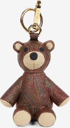 Etro B&auml;ren-Charm aus beschichtetem Paisley-Jacquard Arnica