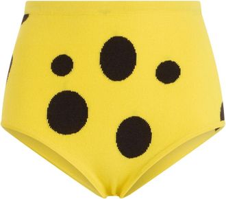 Moschino High waist slip - Dames - Onderbroek - Geel - S - Katoen - Ondergoed