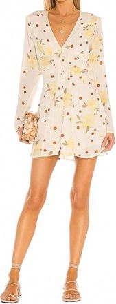 Free People Date Night Mini Dress In Sunshine Combo