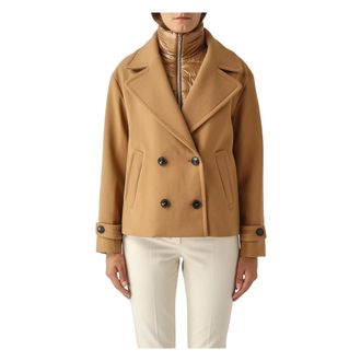 Herno Dames, Mantels, Bruin, Maat: 2XS Polyamide