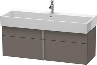 Duravit Duravit Vero Air Mueble De Pared 118,4 X 43,1 Cm, 1 Caj&oacute;n, 1 Extra&iacute;ble, Para Vero Air 235012, Color (frente/cuerpo): Flanela Gris Seda Lacado Mate - V
