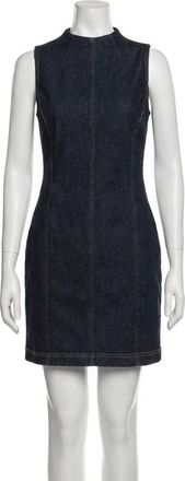 Spanx Denim Seamed Shift Dress In Blue