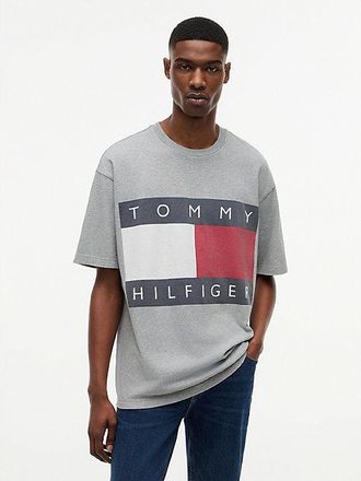 Tommy Hilfiger Flag Logo Oversized Jersey T-Shirt