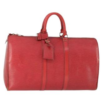 Louis Vuitton Pre-owned Weekend Bags, female, Red, Size: ONE SIZE Pre-owned Leather Weekend Bag