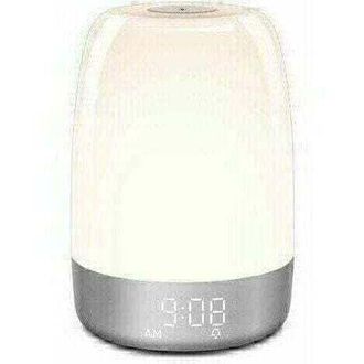 OEM L&aacute;mpara De Noche T&aacute;ctil Lablanc, Reloj Con Luz Rgb, Temporizador Para Dormitorio