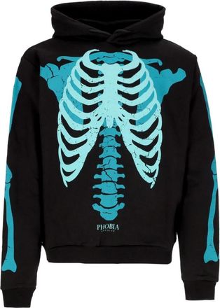 Phobia Archive Lichtgewicht Tracksuit Sweatshirt met Lange Mouwen - Heren - Hoodies - Zwart - S - Katoen - Hoodies & sweatvesten