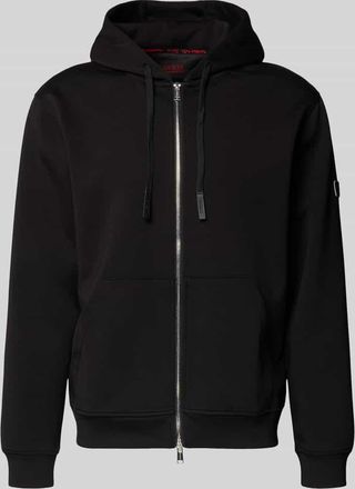 Guess Sweatjacke mit Rei&szlig;verschluss in Black, Gr&ouml;&szlig;e XXL