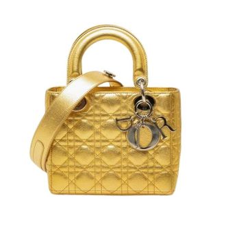 Dior Pre-owned Lady Dior - Dames - Pre-owned - Geel - Maat: ONE Size