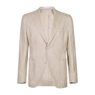 Eleventy Soft Patch-Pocket Jacket - male - Eleventy - Blazers - Beige - 3XL - Jackets